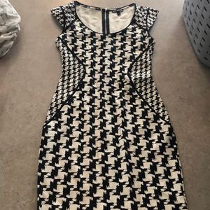 Express houndstooth print  dress